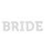 Strijkapplicatie BRIDE - wit
