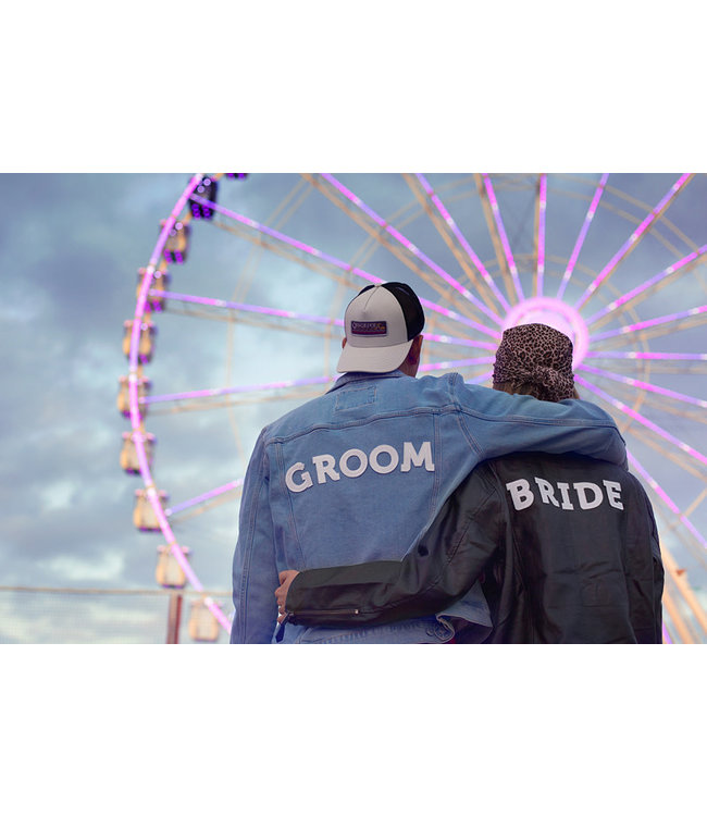 Strijkapplicatie BRIDE - wit