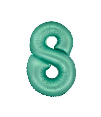 GoDan OUTLET Cijferballon 8 mat groen - 76 cm