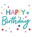 OUTLET Raamsticker | Happy Birthday | 30x30cm
