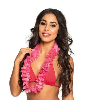 PartyPal Hawaiikrans roze