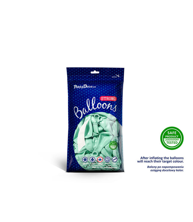 Ballonnen licht mint pastel MINI - zak 100 stuks