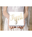 OUTLET Uitdeeldoosjes Thank you XL - goud - 10 stuks