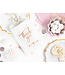 Uitdeelzakjes Thank You - rosegoud - 6 stuks