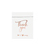 Uitdeelzakjes Thank You - rosegoud - 6 stuks