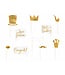 Bruiloft fotoprops Goud | 10 stuks