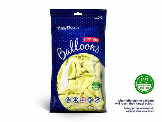 Ballonnen geel / lemon zest - zak 100 stuks