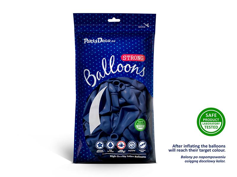 Ballonnen blauw - zak 100 stuks