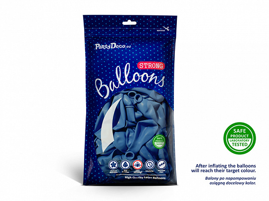 Ballonnen cornflower blauw - zak 100 stuks