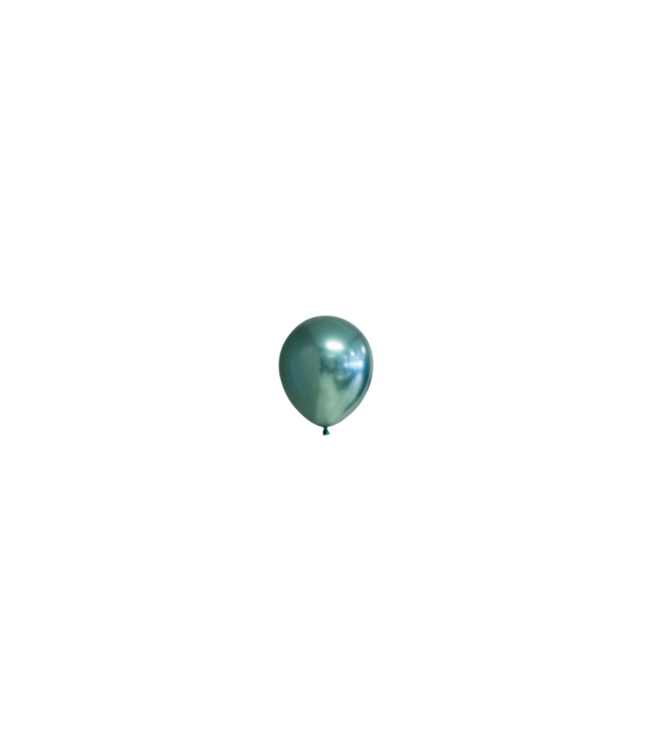 OUTLET CHROME Ballonnen groen MINI - zak 100 stuks