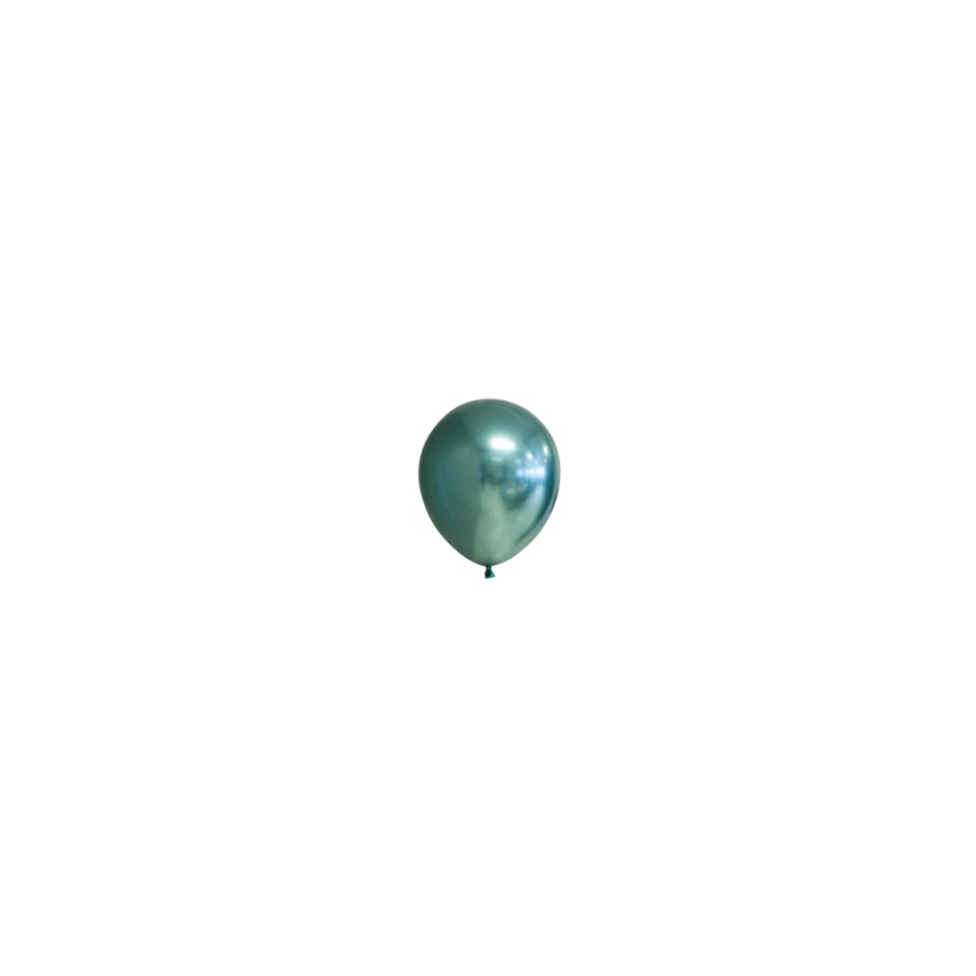 CHROME Ballonnen groen MINI - zak 100 stuks