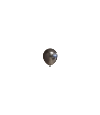 Fiesta CHROME Ballonnen spacegrey MINI - zak 100 stuks