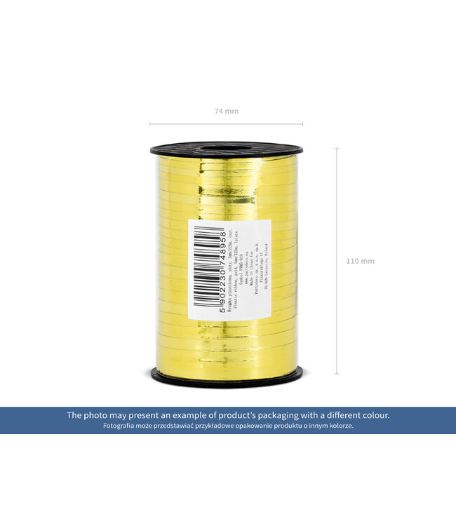 Cadeaulint goud | rol 5mm x 225 meter