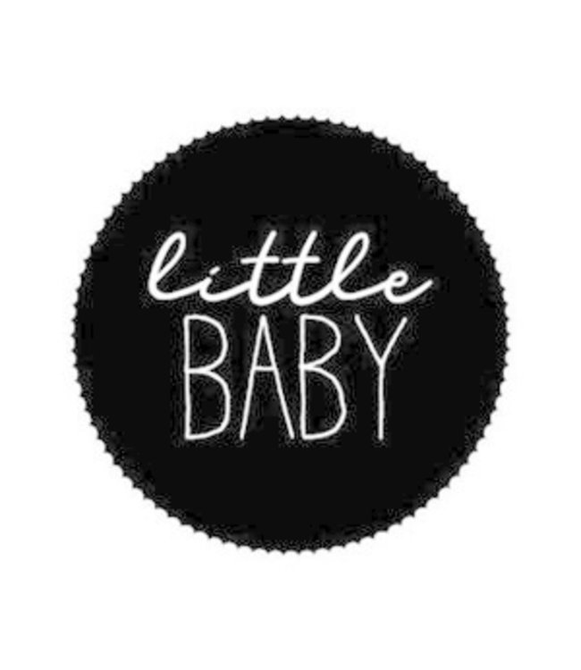 KP Stickers Little Baby matzwart/wit | zakje 20 stuks