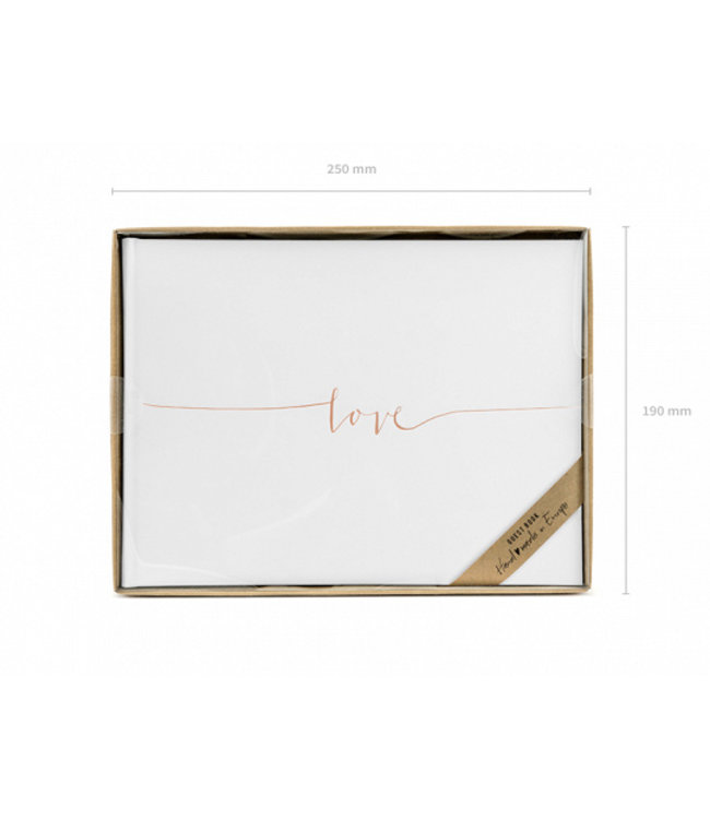 Gastenboek Love rosegoud - 22 pagina's