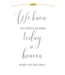 Feestdeco Poster - We Know - wit/goud A4