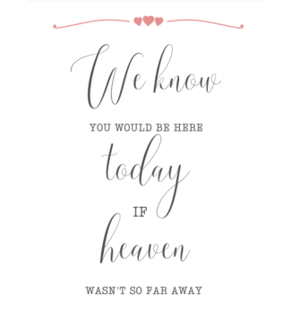 Feestdeco OUTLET Poster - We Know - wit/rosegoud A4