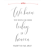 Feestdeco OUTLET Poster - We Know - wit/rosegoud A4