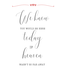 OUTLET Poster - We Know - wit/rosegoud A4