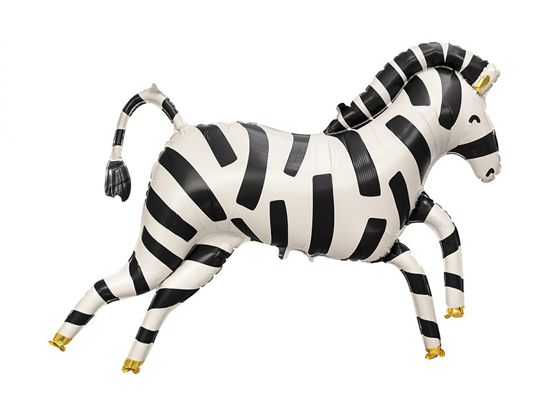 Folieballon zebra - 115 cm