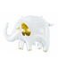 PartyDeco Folieballon olifant - 83 cm