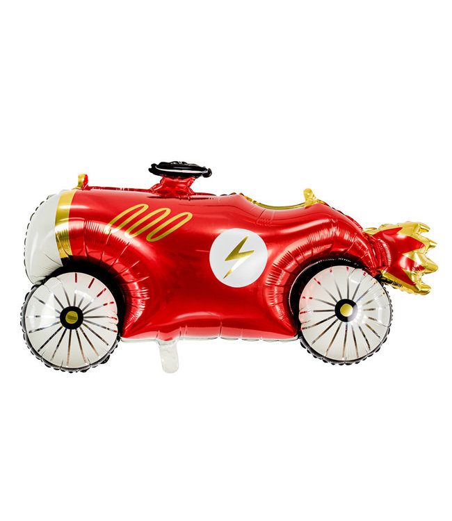 PartyDeco Folieballon raceauto - 111cm