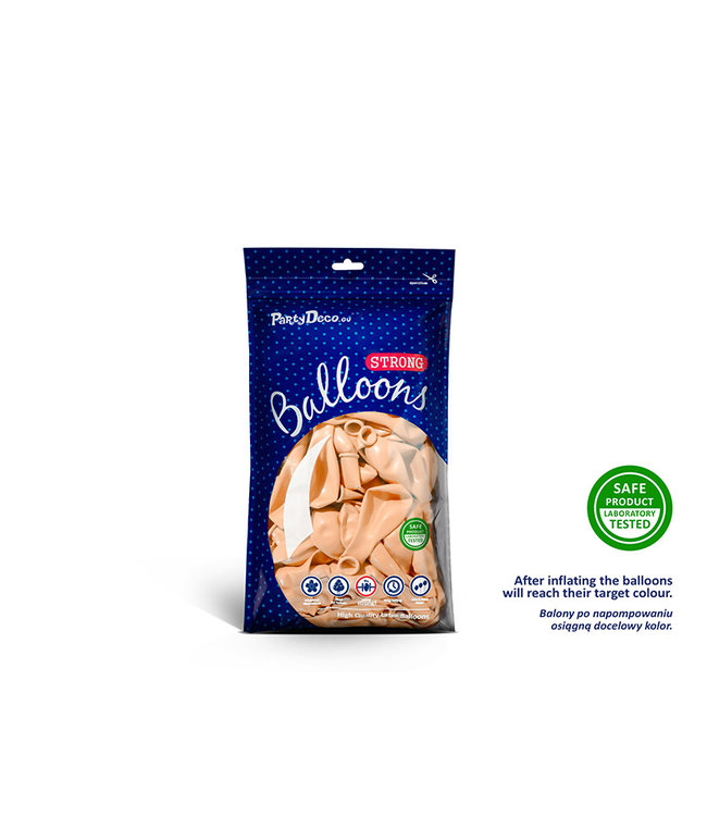 OUTLET Ballonnen pastel licht perzik MINI - zak 100 stuks