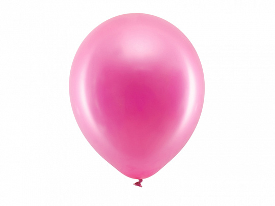 Ballonnen fuchsia metallic - zakje 5 stuks