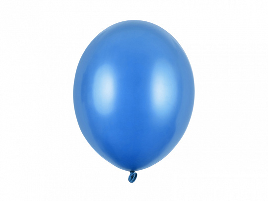 Ballonnen Cornflower blauw metallic - zakje 5 stuks