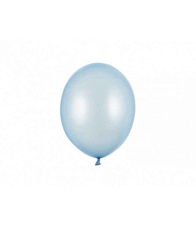 Ballonnen babyblauw metallic | 5 stuks