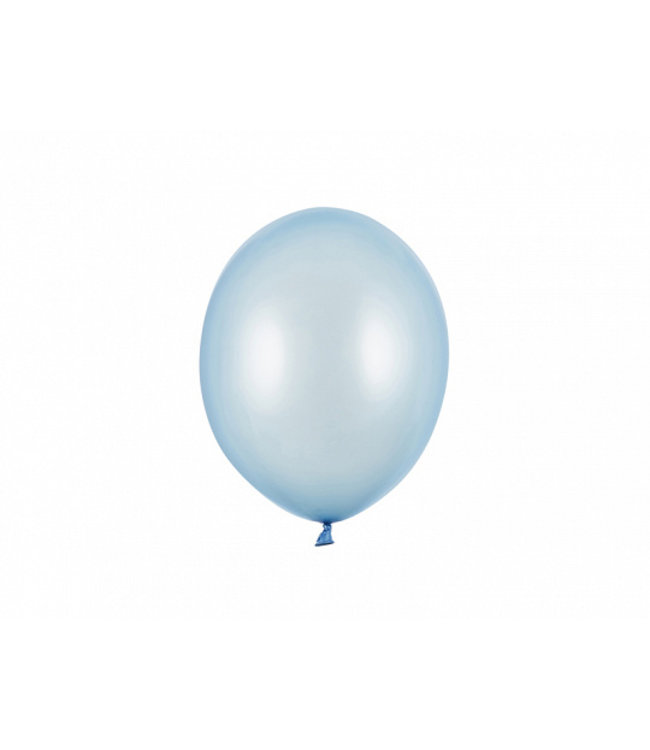 Strong Balloons Ballonnen babyblauw metallic - zakje 5 stuks