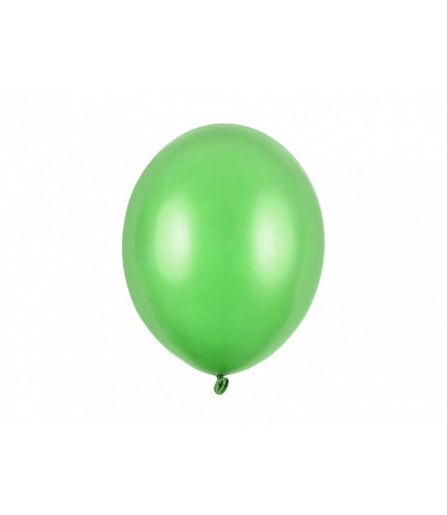 Ballonnen bright green metallic - zakje 5 stuks