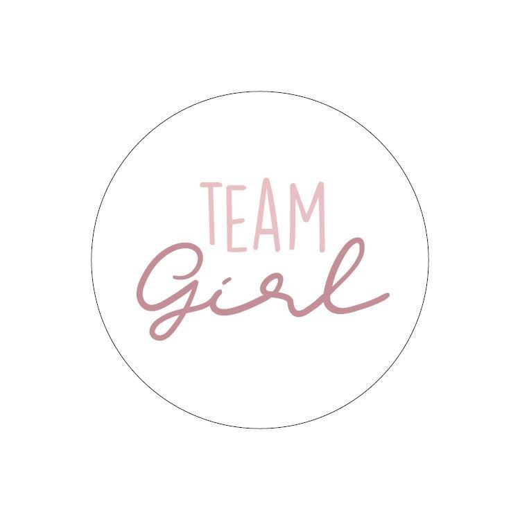 Stickers Team girl - zakje 20 stuks