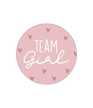 KP Stickers Team girl roze | zakje 20 stuks