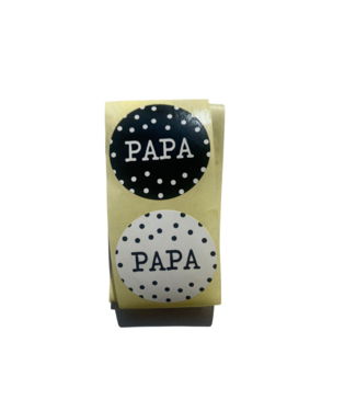Feestdeco stickers OUTLET Stickers papa - 10 stuks