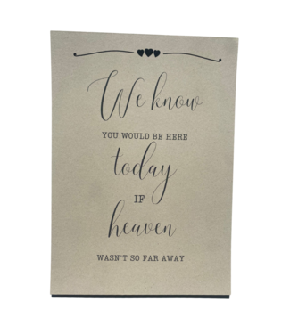 Feestdeco Wedding Stationary Poster - We Know - kraft A4