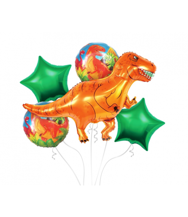 GoDan Dinosaurus ballonnen set -5 stuks