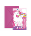 Uitnodigingen Unicorn Roze | 6 stuks