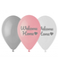 GoDan Welcome home ballonnen roze/grijs - 6 stuks
