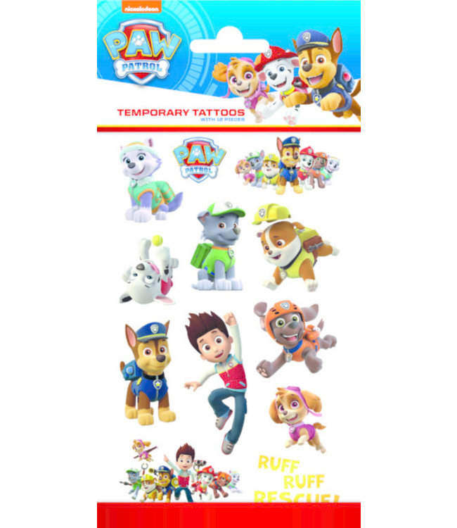 Globos Tattoos Paw Patrol