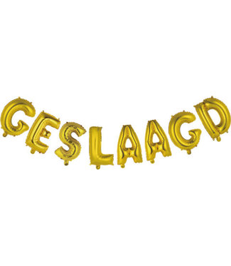 Globos GESLAAGD letterballonnen set | Goud