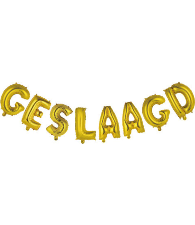 Globos GESLAAGD letterballonnen set | Goud