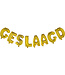 Globos GESLAAGD letterballonnen set | Goud