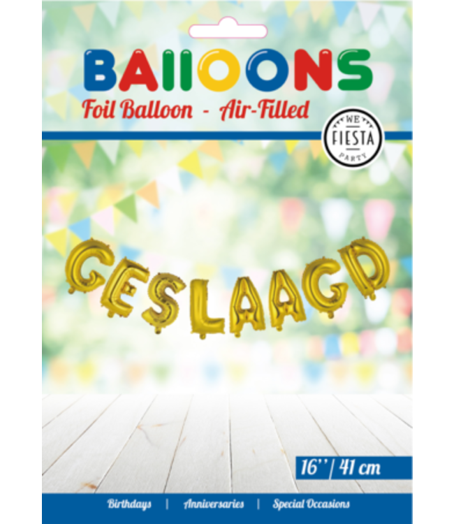 GESLAAGD letterballonnen set | Goud