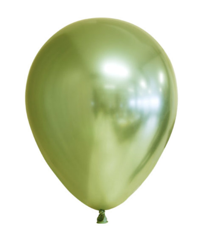 Fiesta Chrome ballonnen lichtgroen | 10 stuks