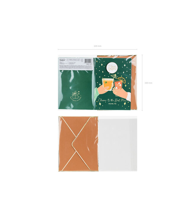 OUTLET Team Groom button met kaart | Drankjes