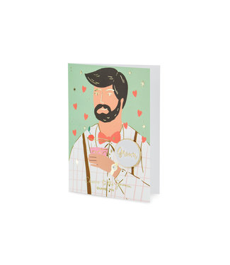 PartyDeco OUTLET Groom button met kaart