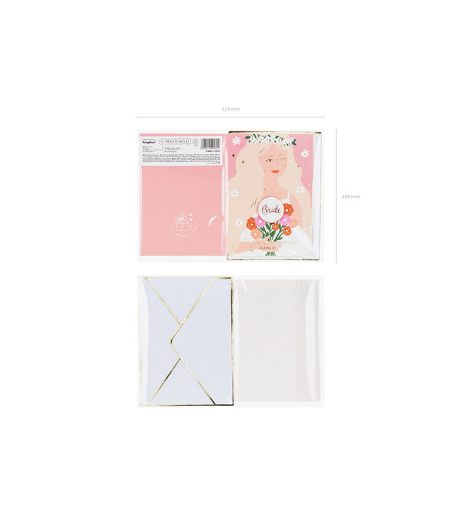 OUTLET Bride button met kaart