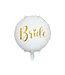 PartyDeco Folie Ballon Bride | 45cm | Wit Goud