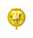 Folieballon 21st birthday | 45cm | Goud